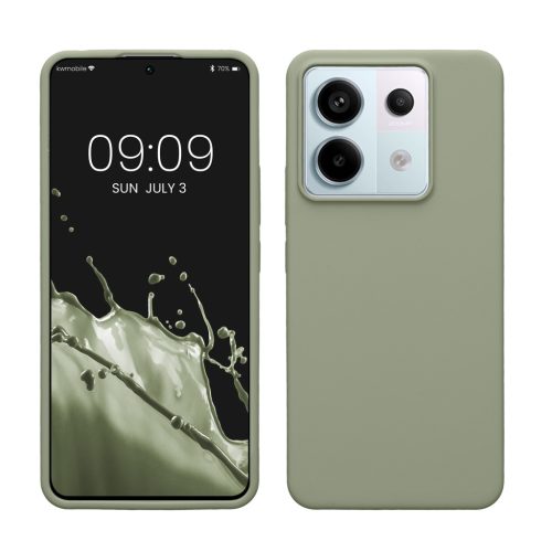 Kwmobile tok Xiaomi Redmi Note 13 Pro 5G-hez, világoszöld, szilikon, KWM000020LF007C