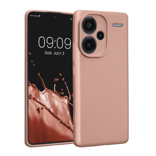 Kwmobile tok Xiaomi Redmi Note 13 Pro Plus 5G-hez, rózsaszín, szilikon, KWM000020OL003C