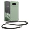 Kwmobile Google Pixel 8 telefontok nyakpánttal, világoszöld, szilikon, KWM0000208T005C