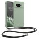 Kwmobile Google Pixel 8 telefontok nyakpánttal, világoszöld, szilikon, KWM0000208T005C