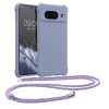 Kwmobile Google Pixel 8 telefontok nyakpánttal, kék, szilikon, KWM0000208T006C