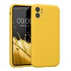 Kwmobile tok Apple iPhone 11-hez, sárga, szilikon, KWM000016XQ012C