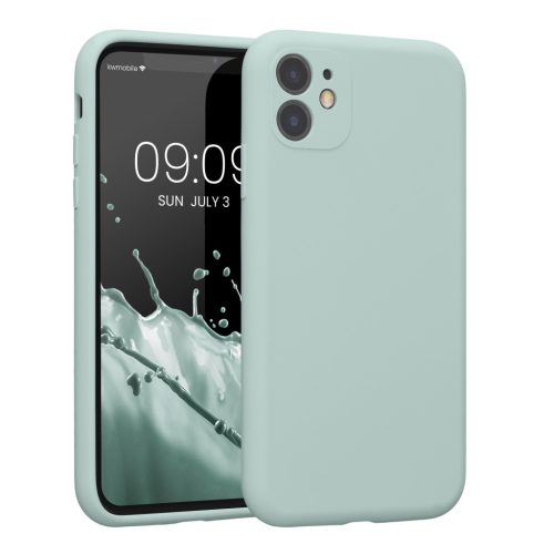Kwmobile tok Apple iPhone 11-hez, világoszöld, szilikon, KWM000016XQ014C
