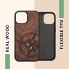 Kwmobile Apple iPhone 15 tok, barna, fa/szilikon, KWM000020EG002C