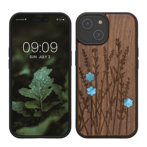 Kwmobile Apple iPhone 15 tok, barna, fa/szilikon, KWM000020EG003C