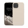 Kwmobile Apple iPhone 15 tok, krémszínű, szilikon, KWM000020CA009C