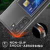 Kwmobile kártyatartós tok Samsung Galaxy S22 Plus készülékhez, átlátszó, polikarbonát, KWM000021RT001C