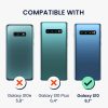 Kwmobile tok Samsung Galaxy S10 készülékhez, világos rózsaszín/barna, textil/szilikon, KWM000021SD001C