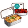 Set 2 Cutii de pranz din otel inoxidabil Navaris, 700 ml, 1000 ml, NAV000039UC001C
