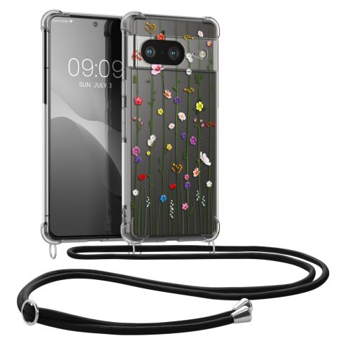 Kwmobile Google Pixel 8 telefontok nyakpánttal, többszínű, szilikon, KWM0000208R004C
