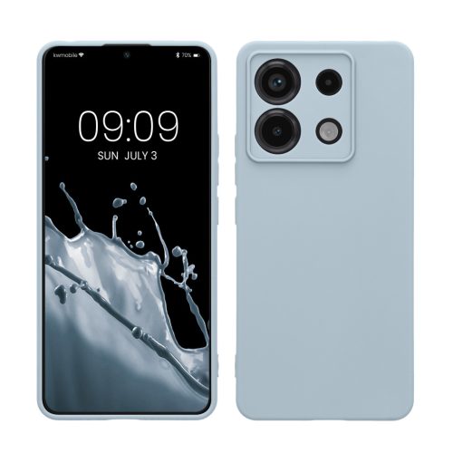 Kwmobile tok Xiaomi Redmi Note 13 Pro 5G-hez, világoskék, szilikon, KWM000020LD020C