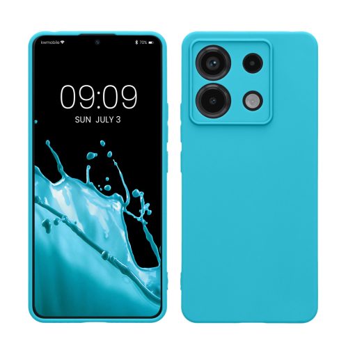 Kwmobile tok Xiaomi Redmi Note 13 Pro 5G-hez, világoskék, szilikon, KWM000020LD021C