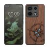 Kwmobile tok Xiaomi Redmi Note 13 Pro 5G-hez, barna, fa/szilikon, KWM000020MN003C