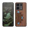 Kwmobile tok Xiaomi Redmi Note 13 Pro 5G-hez, barna, fa/szilikon, KWM000020MN004C