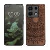 Kwmobile tok Xiaomi Redmi Note 13 Pro 5G-hez, barna, fa/szilikon, KWM000020MN005C