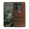 Kwmobile tok Xiaomi Redmi Note 13 Pro 5G-hez, barna, fa/szilikon, KWM000020MN005C