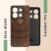 Kwmobile tok Xiaomi Redmi Note 13 Pro 5G-hez, barna, fa/szilikon, KWM000020MN005C