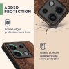 Kwmobile tok Xiaomi Redmi Note 13 Pro 5G-hez, barna, fa/szilikon, KWM000020MN005C