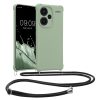 Kwmobile tok nyakpánttal Xiaomi Redmi Note 13 Pro Plus 5G-hez, világoszöld, szilikon, KWM000020ND004C