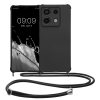 Kwmobile tok nyakpánttal Xiaomi Redmi Note 13 Pro 5G-hez, fekete, szilikon, KWM000020NG003C