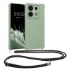 Kwmobile tok nyakpánttal Xiaomi Redmi Note 13 Pro 5G-hez, világoszöld, szilikon, KWM000020NG004C