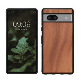   Kwmobile Google Pixel 7a tok, barna, fa/szilikon, KWM000019YJ004C