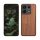 Kwmobile tok Xiaomi Redmi Note 13 Pro 5G-hez, barna, fa/szilikon, KWM000020LJ004C