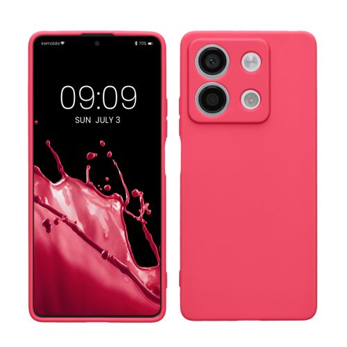 Kwmobile tok Xiaomi Redmi Note 13-hoz, rózsaszín, szilikon, KWM000020LK011C