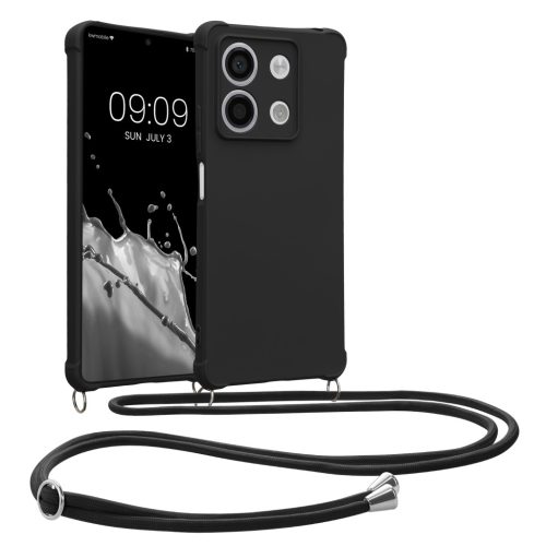 Kwmobile tok nyakpánttal Xiaomi Redmi Note 13 készülékhez, fekete, szilikon, KWM000020NC003C