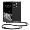 Kwmobile tok nyakpánttal Xiaomi Redmi Note 13 készülékhez, fekete, szilikon, KWM000020NC003C