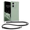 Kwmobile tok nyakpánttal Xiaomi Redmi Note 13-hoz, világoszöld, szilikon, KWM000020NC004C