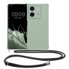Kwmobile tok nyakpánttal Xiaomi Redmi Note 13-hoz, világoszöld, szilikon, KWM000020NC004C