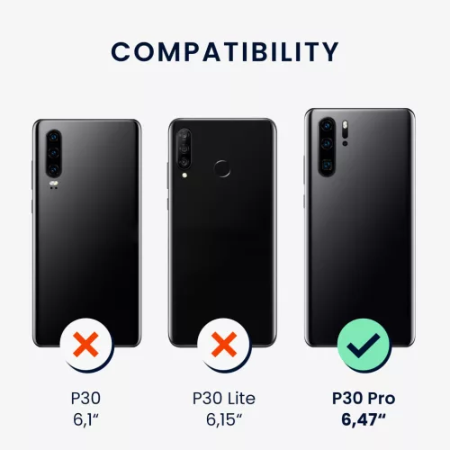Kwmobile Huawei P30 Pro tok, sötétrózsaszín, szilikon, KWM000009MI015C