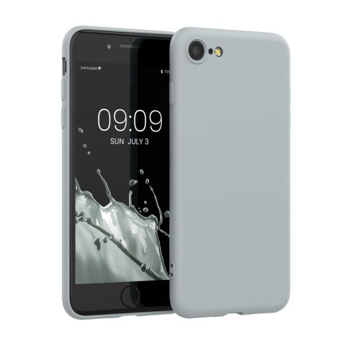 Kwmobile tok Apple iPhone SE (2022)/iPhone SE (2020)/iPhone 8 készülékhez, szürke, szilikon, KWM000010IU098C