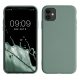 Kwmobile tok Apple iPhone 11-hez, zöld, szilikon, KWM000010SX075C