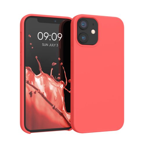 Kwmobile tok Apple iPhone 12 Mini készülékhez, rózsaszín, szilikon, KWM000011JO065C