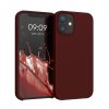 Kwmobile tok Apple iPhone 12 Mini készülékhez, sötétpiros, szilikon, KWM000011JO067C