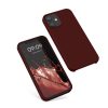Kwmobile tok Apple iPhone 12 Mini készülékhez, sötétpiros, szilikon, KWM000011JO067C