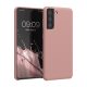 Kwmobile tok Samsung Galaxy S21 készülékhez, világos rózsaszín, szilikon, KWM000012BT080C