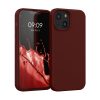 Kwmobile tok Apple iPhone 13 Mini készülékhez, sötétpiros, szilikon, KWM000013OU058C