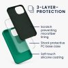 Kwmobile tok Apple iPhone 13 Mini készülékhez, zöld, szilikon, KWM000013OU060C