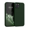 Kwmobile tok Apple iPhone 13-hoz, sötétzöld, szilikon, KWM000013OV096C