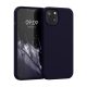 Kwmobile tok Apple iPhone 13-hoz, sötétkék, szilikon, KWM000013OV100C