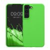 Kwmobile tok Samsung Galaxy S22-höz, zöld, szilikon, KWM000014GR073C