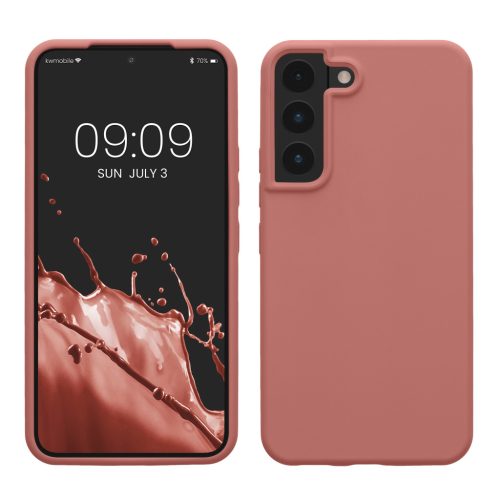 Kwmobile tok Samsung Galaxy S22-höz, rózsaszín, szilikon, KWM000014GR074C