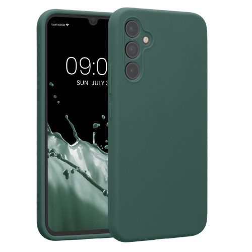 Kwmobile tok Samsung Galaxy A34 5G-hez, zöld, szilikon, KWM000018GC053C