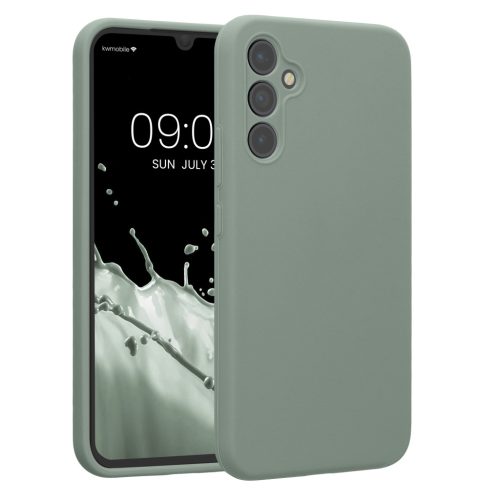 Kwmobile tok Samsung Galaxy A34 5G-hez, zöld, szilikon, KWM000018GC055C