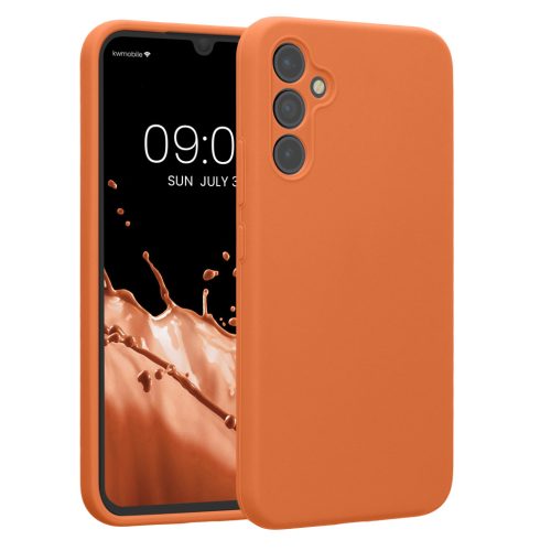 Kwmobile tok Samsung Galaxy A34 5G-hez, narancssárga, szilikon, KWM000018GC058C