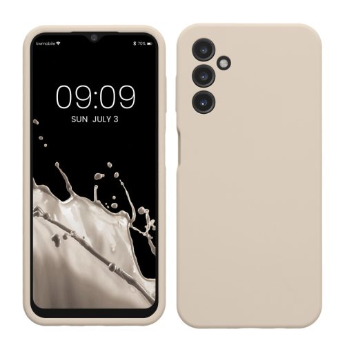 Kwmobile tok Samsung Galaxy A14 5G-hez, krémszínű, szilikon, KWM000018GD046C