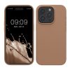 Kwmobile tok Apple iPhone 15 Pro készülékhez, krémszínű, szilikon, KWM000020CC030C